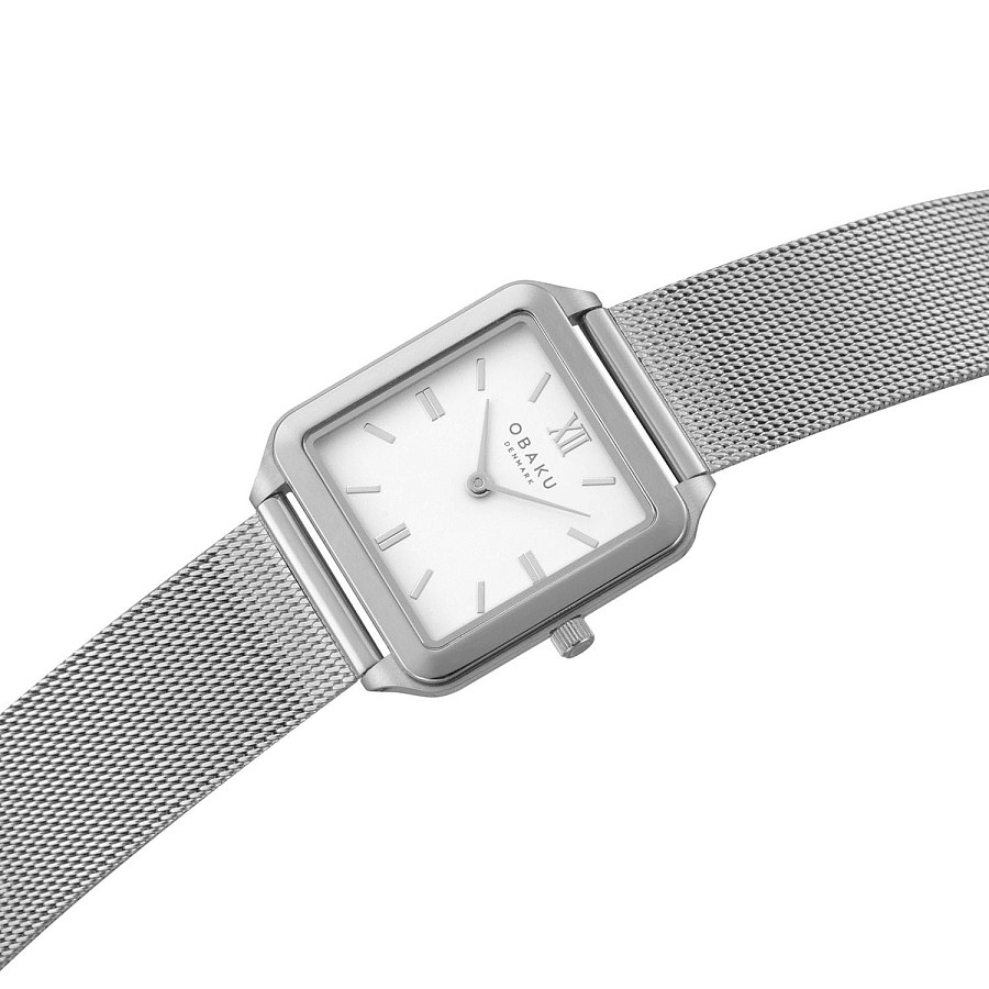 Часы Obaku Ultra Slim V309LXCWMC — металл сталь, Дания