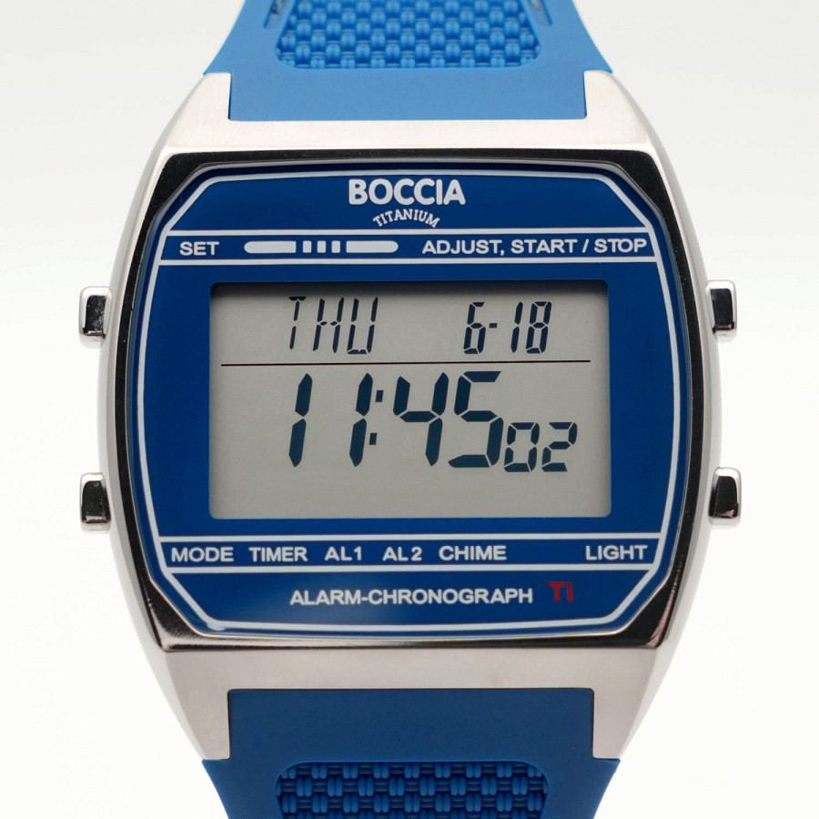 Часы Boccia Digital 3738-02 — кварцевые, титан
