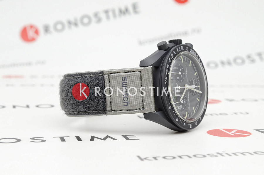Часы Swatch x Omega Bioceramic Moonswatch Mission to Mercury SO33A100 — биокерамика, Швейцария