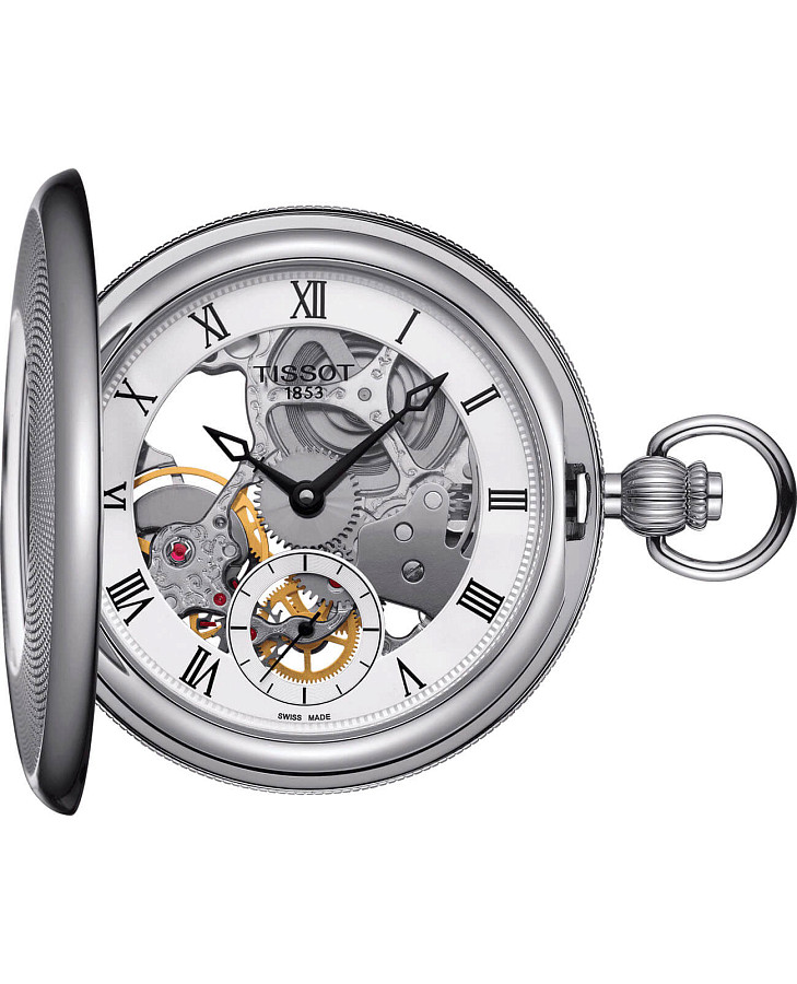 Часы Tissot Bridgeport Mechanical Skeleton T859.405.19.273.00 — мужские, белый