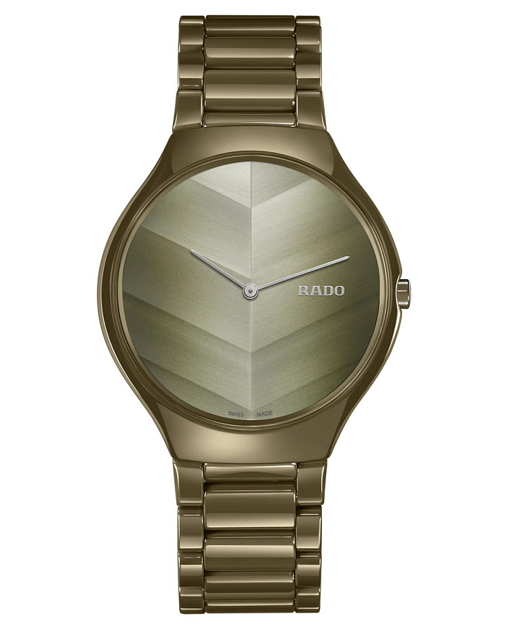 Часы Rado True Thinline x Great Gardens of the World R27121302 — женские, коричневый