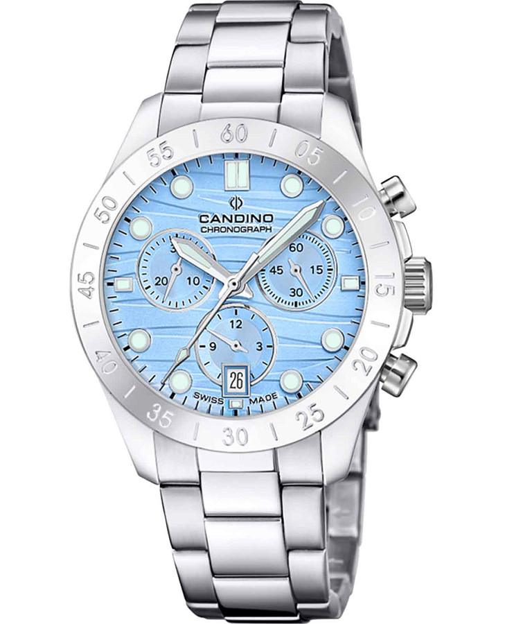 Часы Candino Chronos C4783/3 — женские, голубой