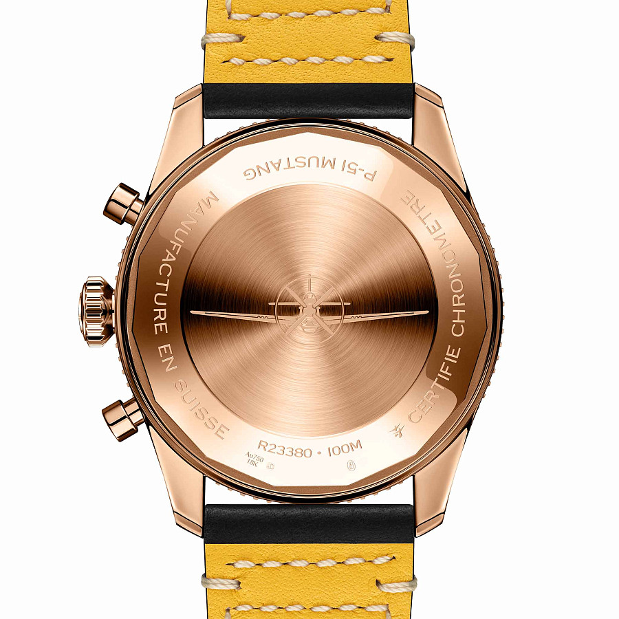Часы Breitling Classic Avi Chronograph 42 P-51 Mustang R233801A1B1X1 — механические, золото