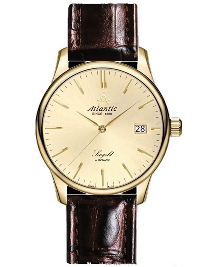 Часы Atlantic Seagold 95744.65.31 — мужские, золотистый