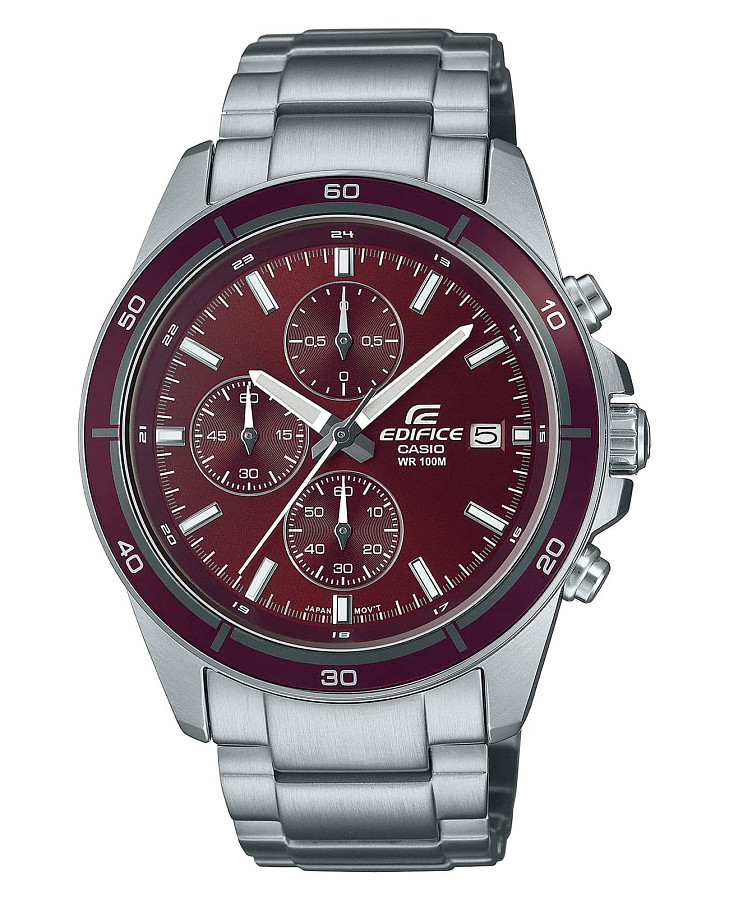 Часы Casio Edifice EFR-526D-5CVUDF (EFR-526D-5C) — мужские, бордовый