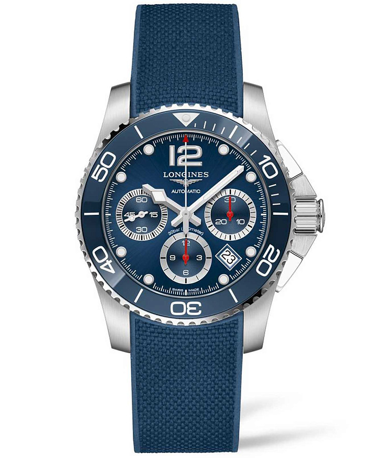 Часы Longines HydroConquest L3.783.4.96.9 — мужские, синий