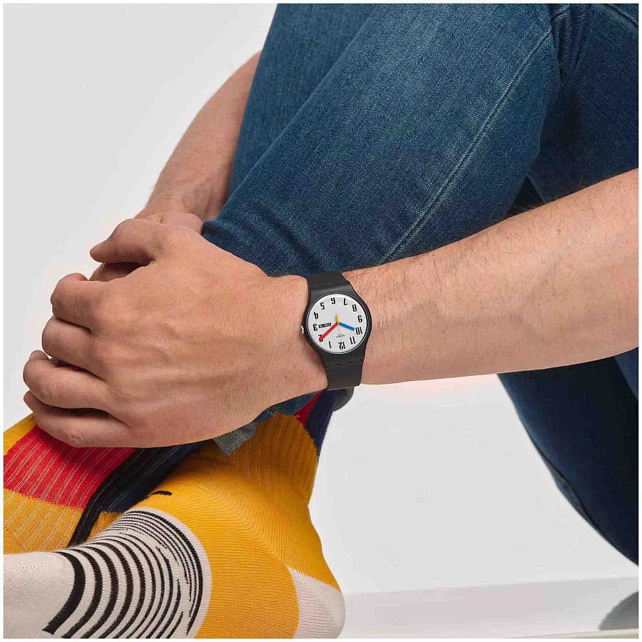 Часы Swatch New Gent Biosourced SO29B705 — биоматериал, мужские
