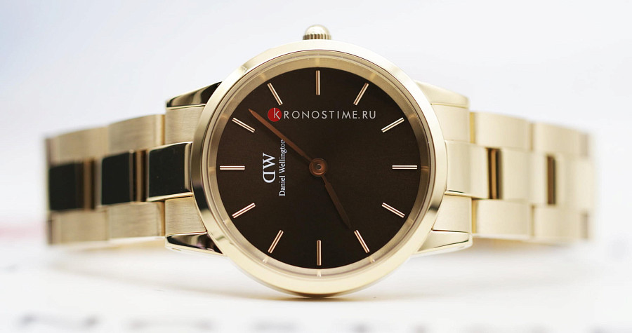 Часы Daniel Wellington Iconic Link Amber DW00100462 — артикул DW00100462