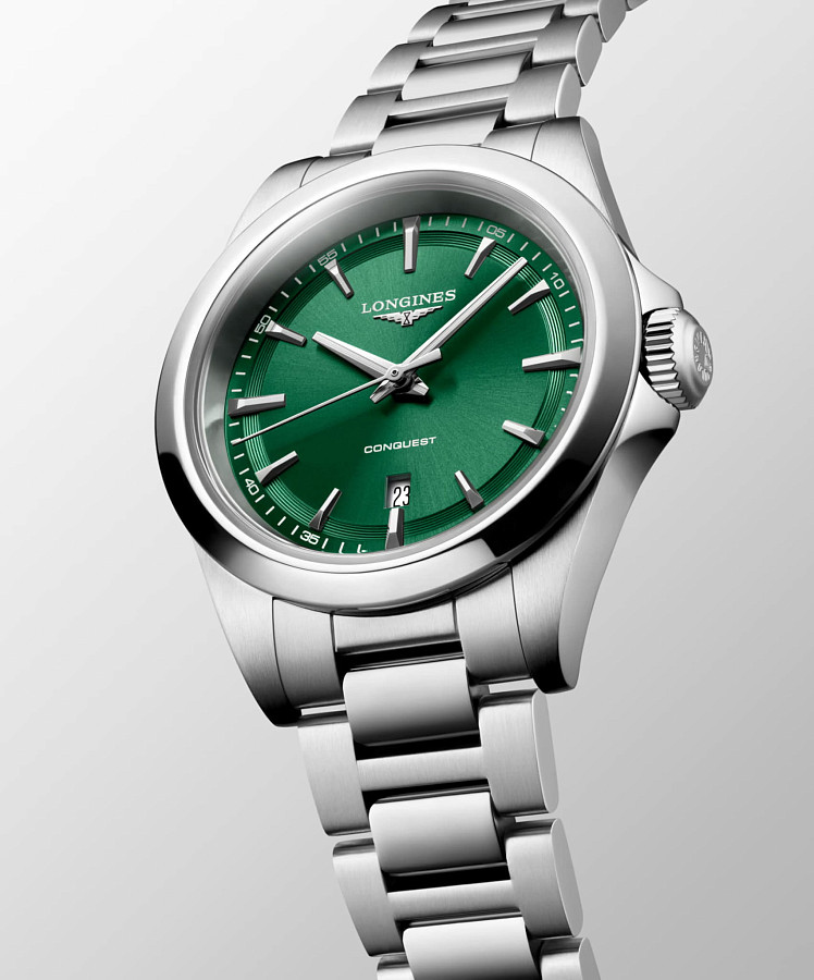 Часы Longines Conquest 30 mm L3.350.4.09.6 — сталь металл, Швейцария
