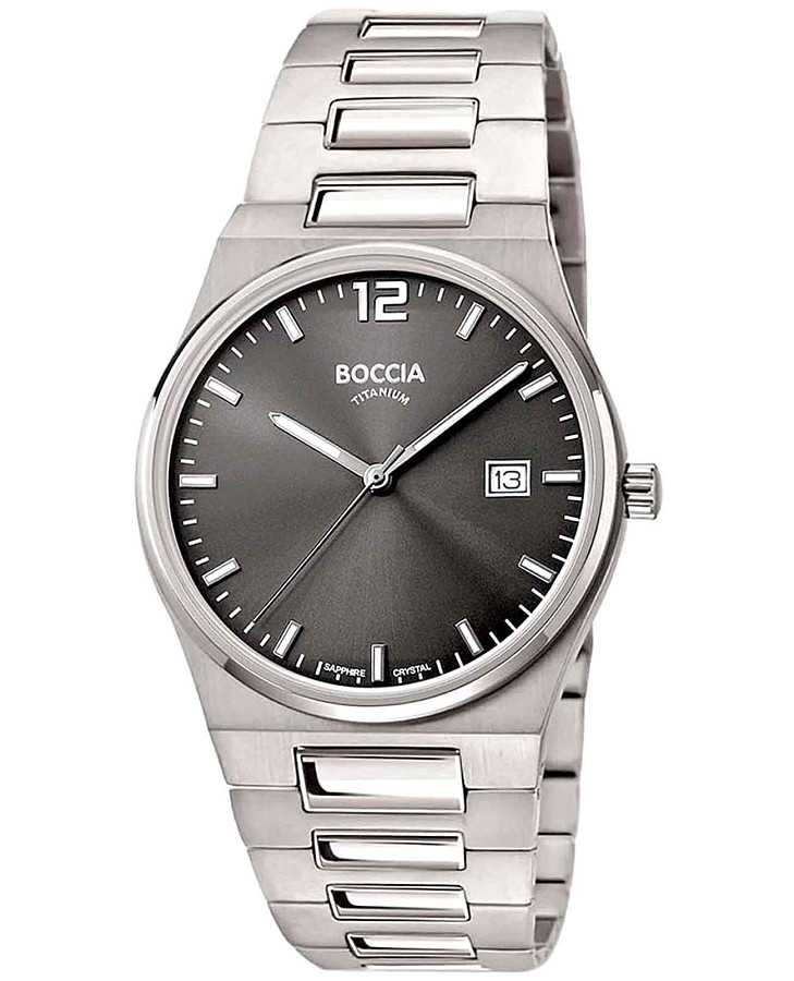 Часы Boccia Titanium Circle-Oval 3661-02 — мужские, черный