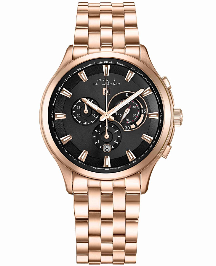 Часы L'Duchen Pilotage D 742.40.41 — мужские, черный