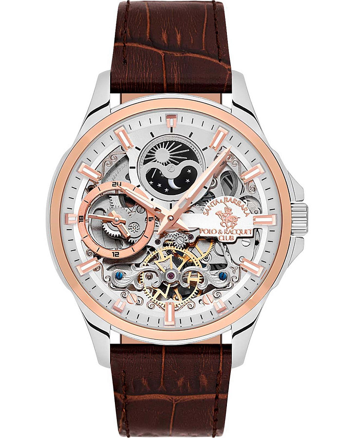 Часы Santa Barbara Polo & Racquet Club Luxury SB.1.10532-4 — мужские, серебристый