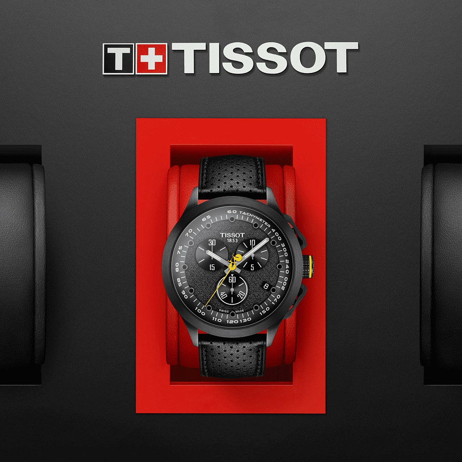 Часы Tissot T-Race Cycling Tour de France 2022 T135.417.37.051.00 — черный, карбон металл сталь