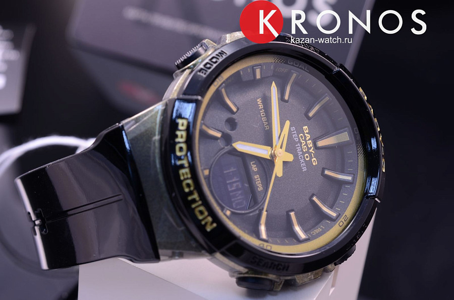 Часы Casio Baby-G BGS-100GS-1A — кварцевые, пластик