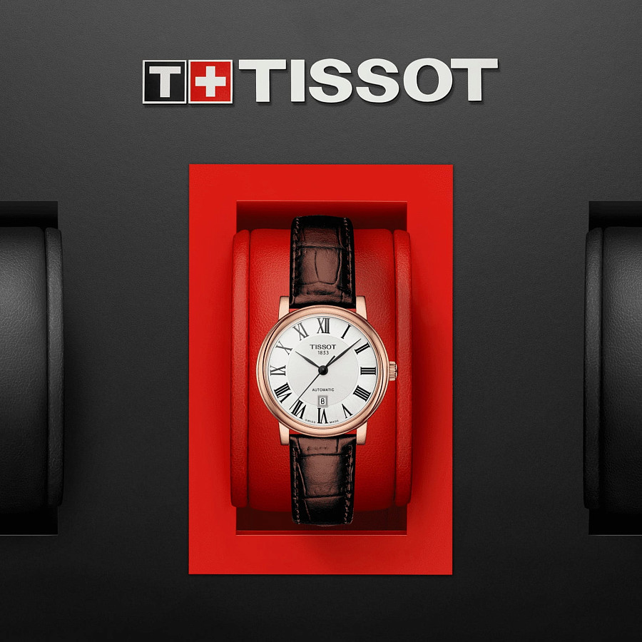 Часы Tissot Carson Premium Automatic Lady T122.207.36.033.00 — артикул T1222073603300, женские