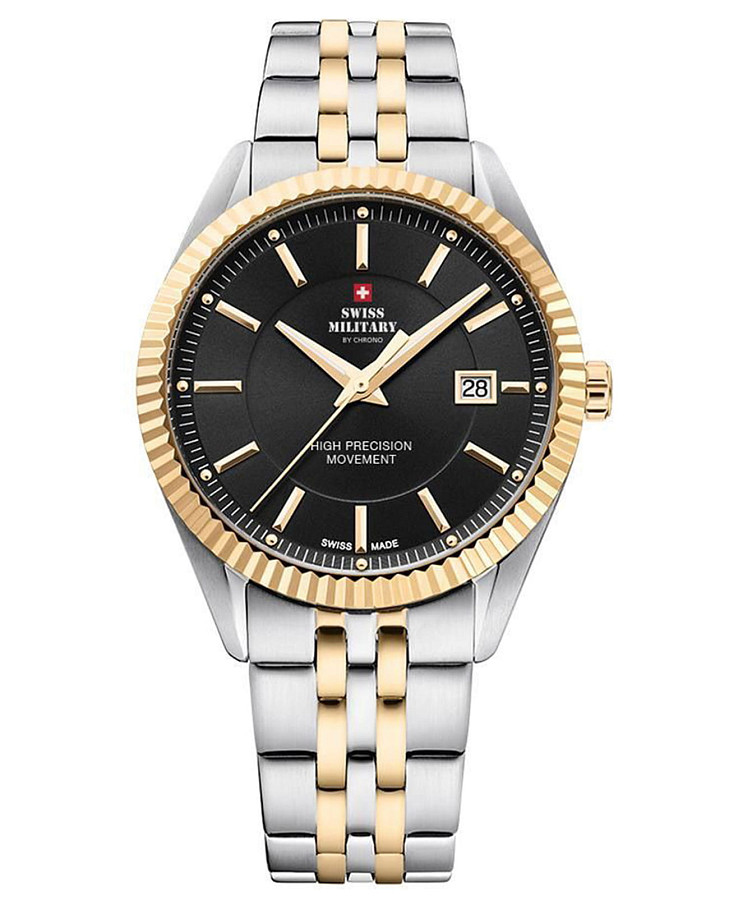 Часы Swiss Military by Chrono Сверхточные SM34065.04 — мужские, черный