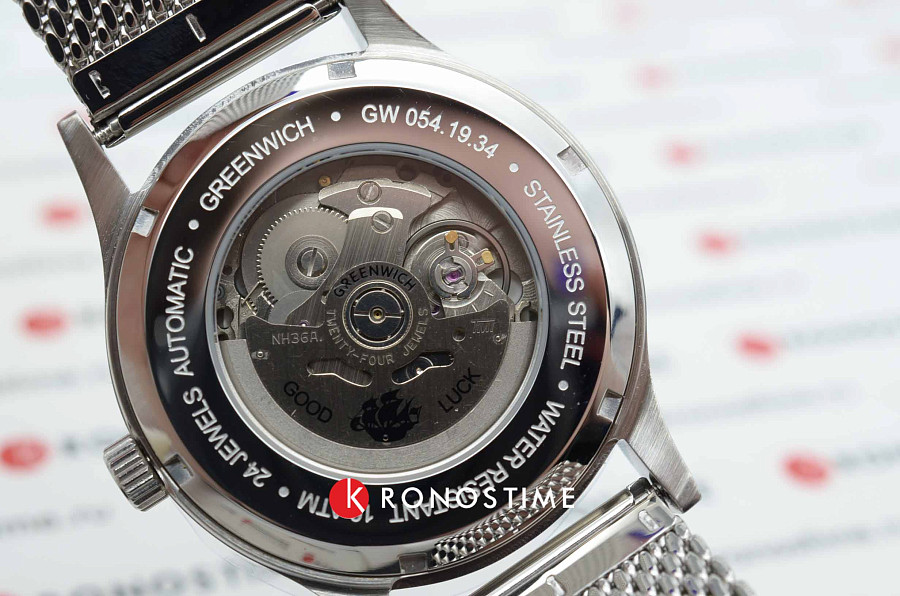 Часы Greenwich GW 054.19.34 — нержавеющая сталь, мужские