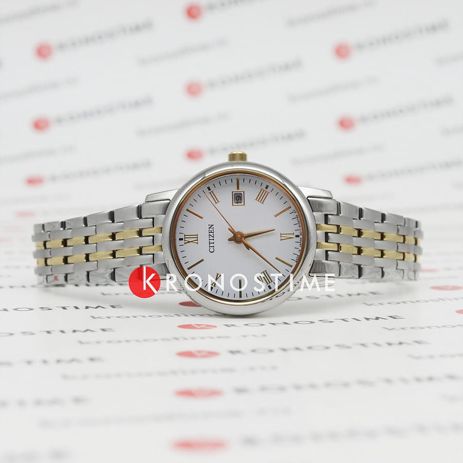 Часы Citizen Eco-Drive EW1584-59C — кварцевые, металл сталь