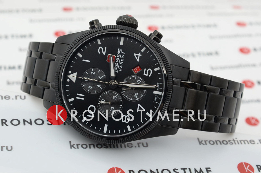 Часы Swiss Military Hanowa Thunderbolt Chrono SMWGI0000431 — кварцевые, сталь металл