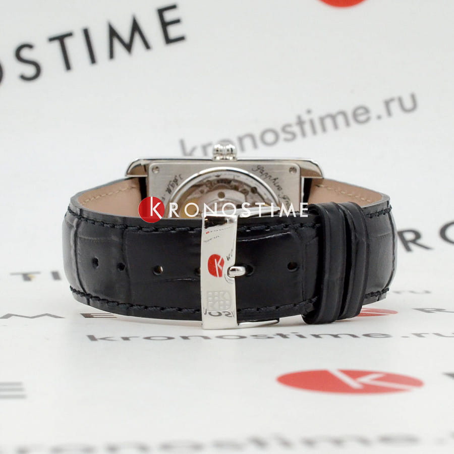 Часы Frederique Constant Classics Carree Moonphase Automatic FC-333S4C6 — кожаный, мужские
