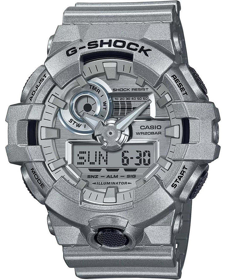 Часы Casio G-Shock GA-700FF-8ADR — мужские, серебристый
