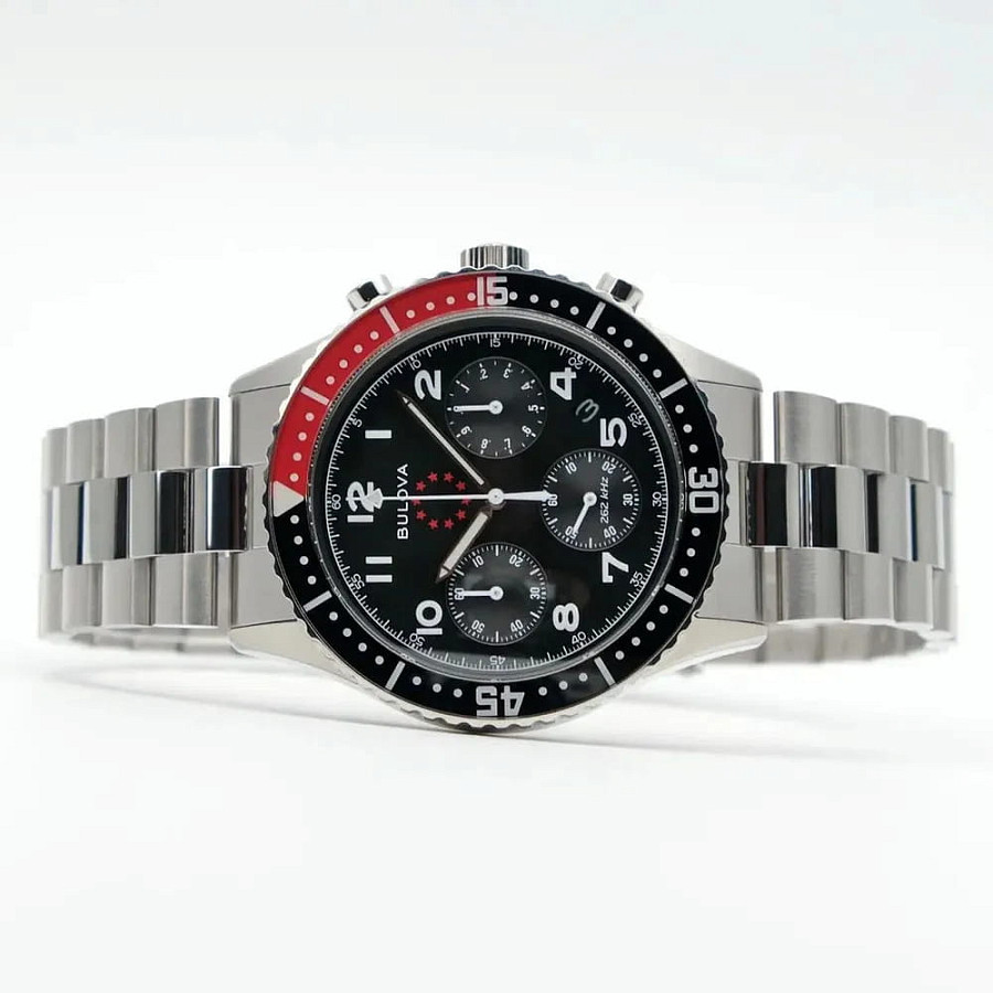 Часы Bulova Marine Star 98B451 — кварцевые, сталь металл