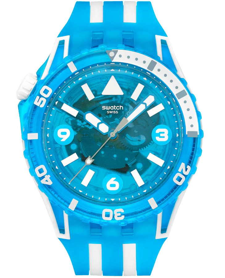 Часы Swatch Blue Fire SSCU09S100 — мужские, синий