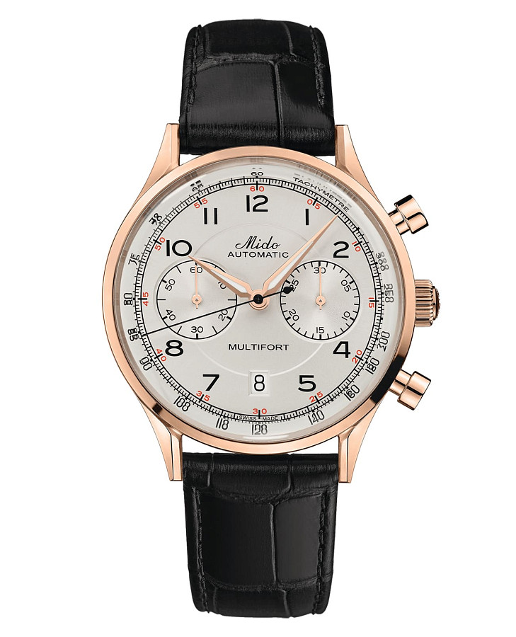 Часы Mido Multifort Patrimony Chronograph M040.427.36.262.00 — мужские, белый