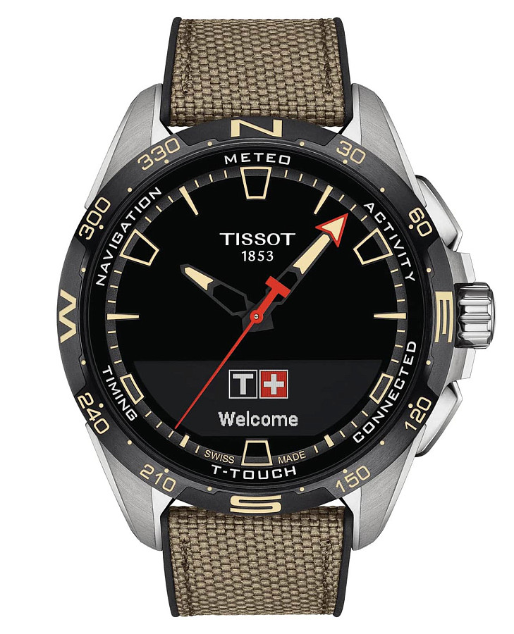 Часы Tissot T-Touch Connect Solar T121.420.47.051.07 — мужские, черный