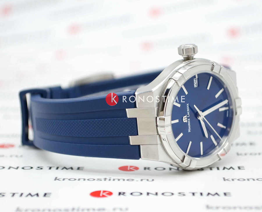 Часы Maurice Lacroix Aikon Quartz AI1106-SS000-430-4 — женские, каучук