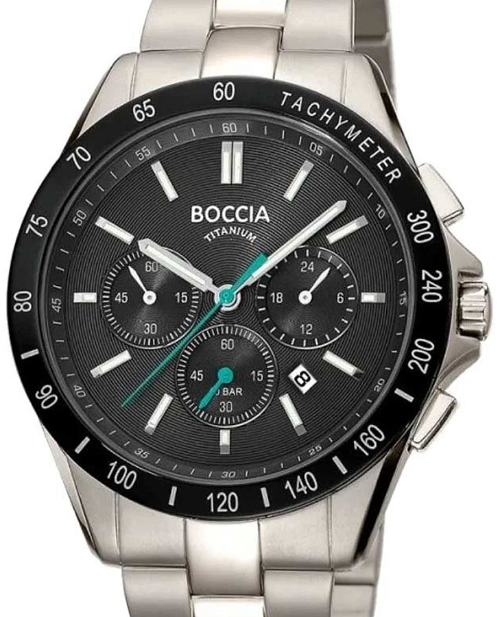 Часы Boccia Titanium Circle-Oval 3733-03 — кварцевые, титан