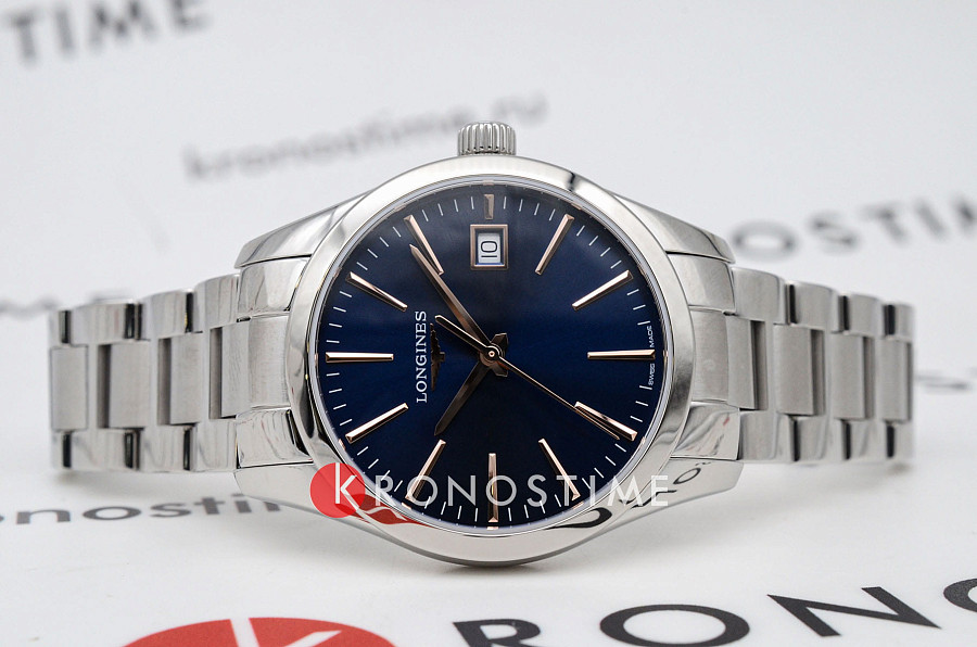 Часы Longines Conquest Classic L2.386.4.92.6 — кварцевые, сталь металл