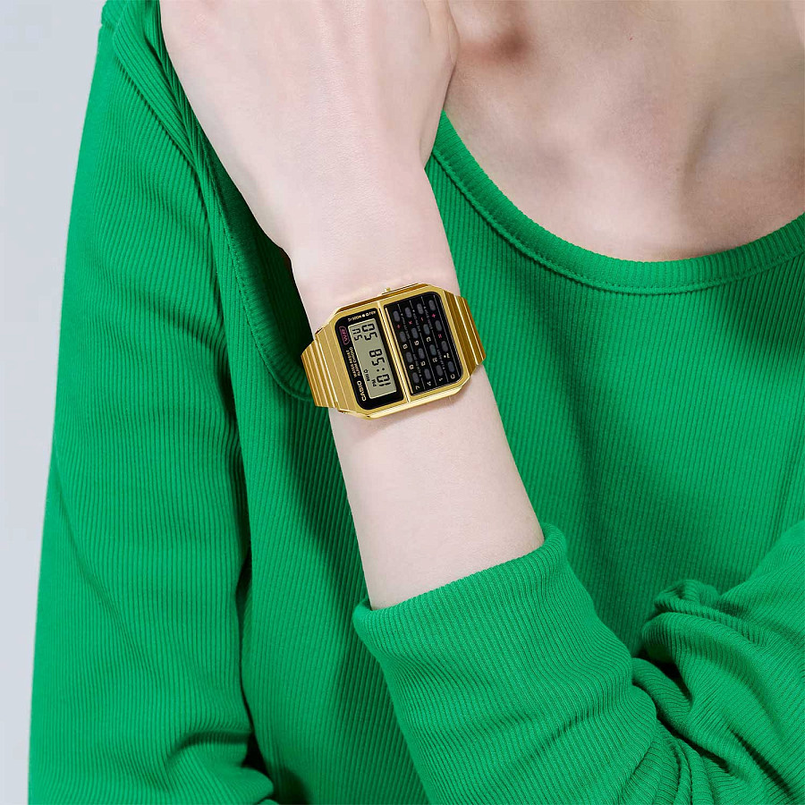 Часы Casio Vintage CA-500WEG-1A — кварцевые, пластик