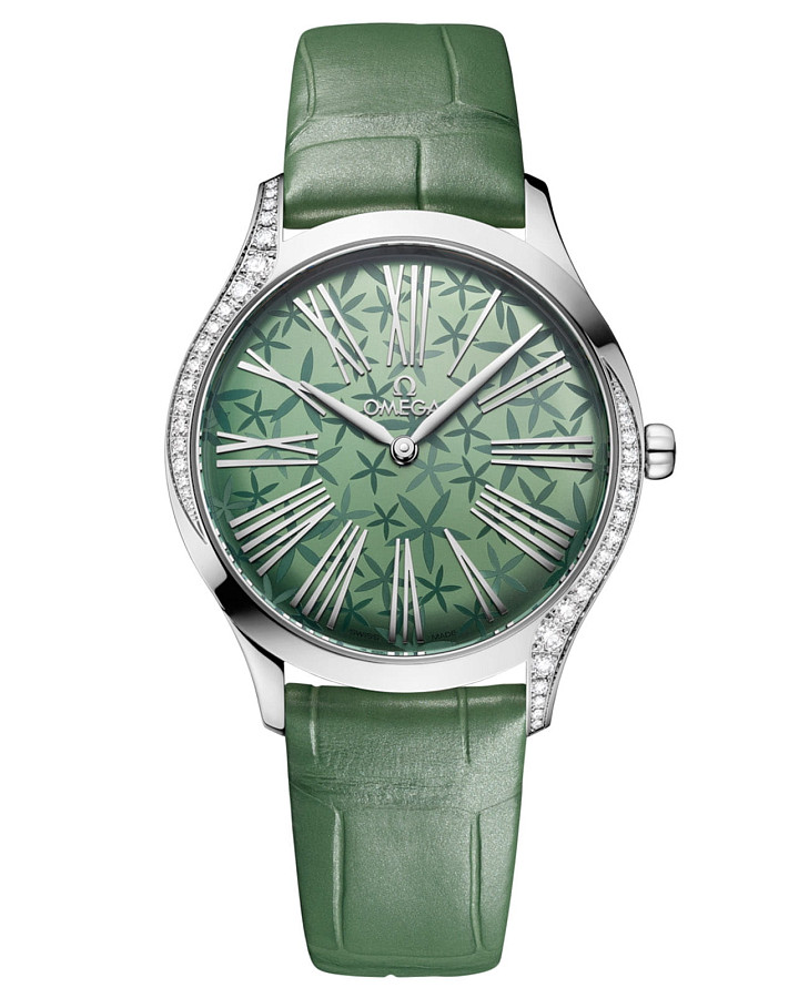 Часы Omega De Ville Mini Tresor 428.18.36.60.10.002 — женские, зеленый