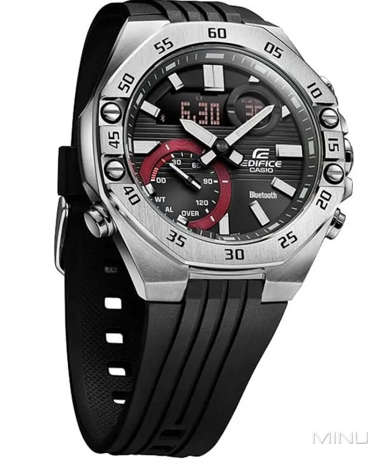 Часы Casio Edifice ECB-10P-1ADF (ECB-10P-1A) — кварцевые, сталь металл