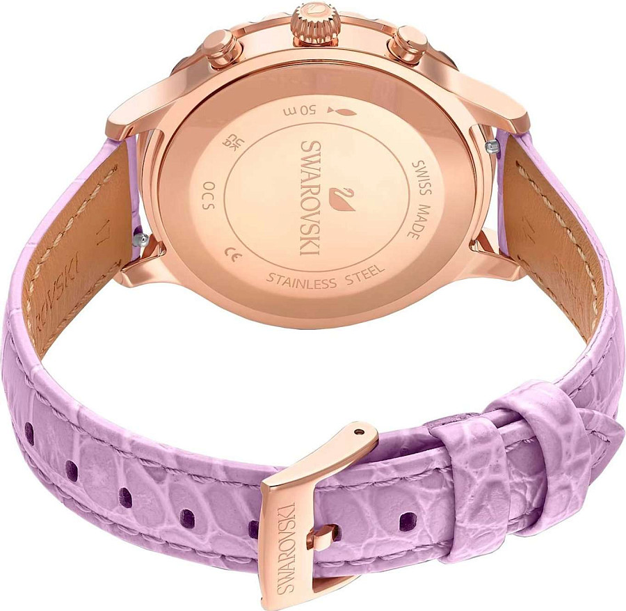 Часы Swarovski Octea Lux Chrono 5632263 — кожаный, женские