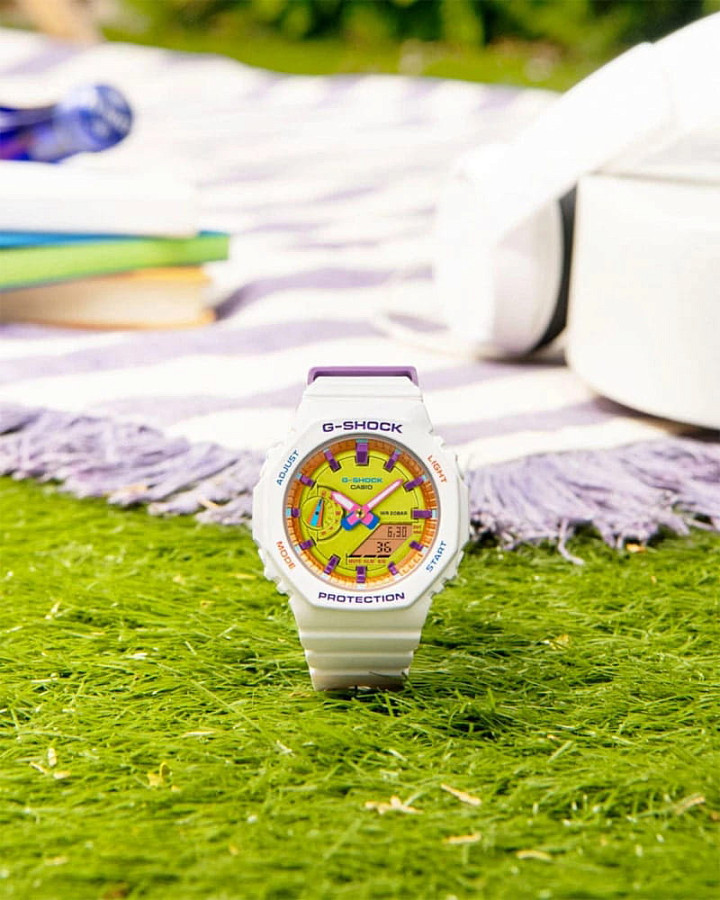 Часы Casio G-Shock GMA-S2100BS-7ADR (GMA-S2100BS-7A) — карбон пластик, Япония