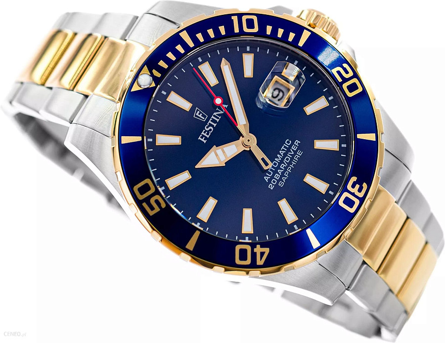 Часы Festina Automatic F20532/1 — сталь металл, сталь c pvd покрытием