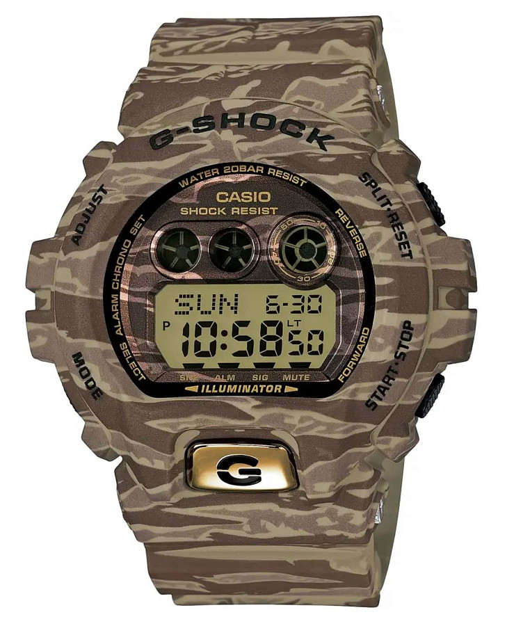 Часы Casio G-Shock GD-X6900TC-5ER — мужские, зеленый