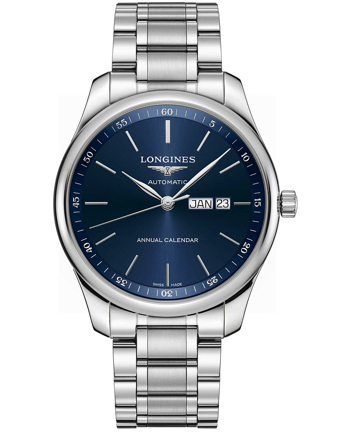 Часы Longines Master Collection L2.910.4.92.6 — мужские, синий