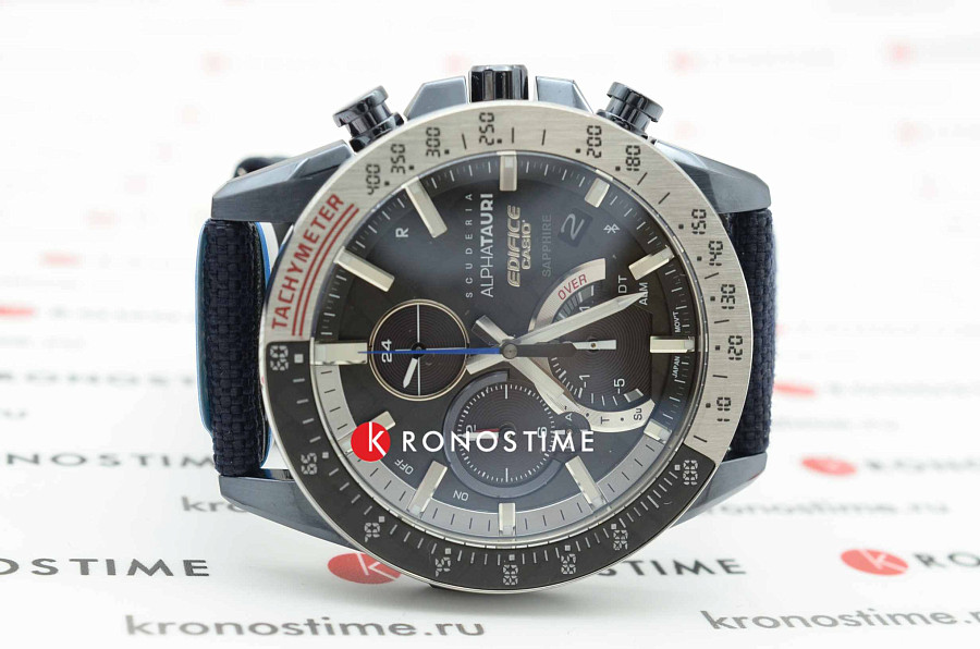 Часы Casio Edifice EQB-1000AT-1A — мужские, тканевый
