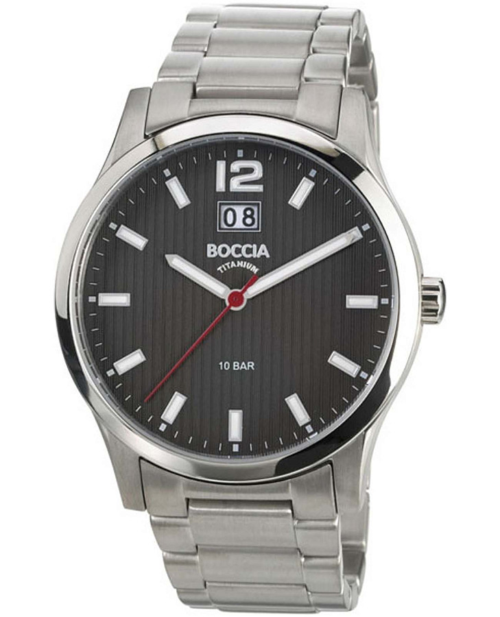 Часы Boccia Titanium 3580-02 — мужские, черный