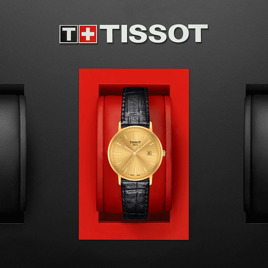 Часы Tissot Goldrun Sapphire Lady 18K Gold T922.210.16.021.00 — кварцевые, золото металл