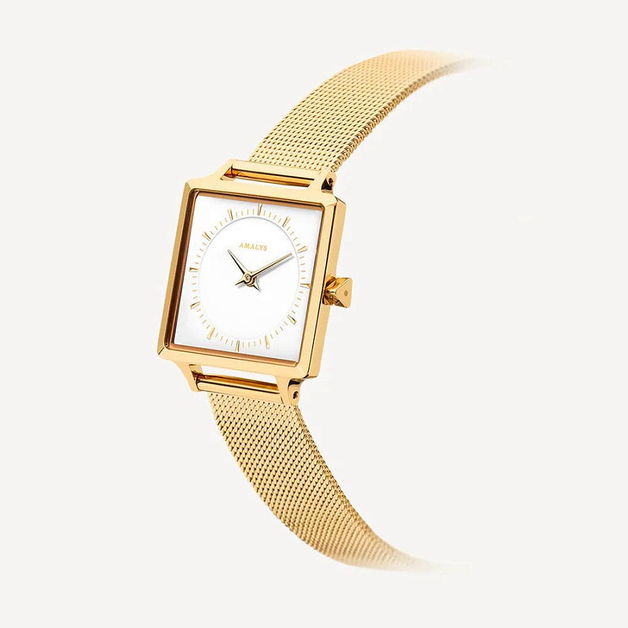 Часы Amalys Parks AMW-015 — белый, сталь металл