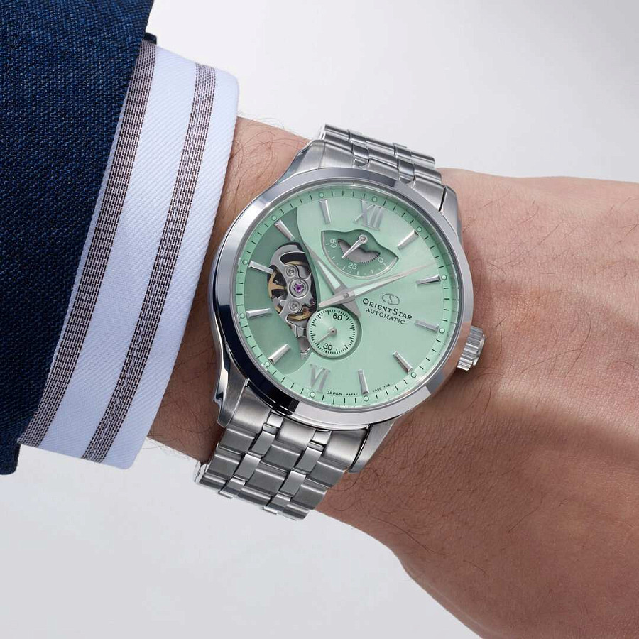 Часы Orient Star RE-AV0B11E (RK-AV0B11E) — сталь металл, нержавеющая сталь