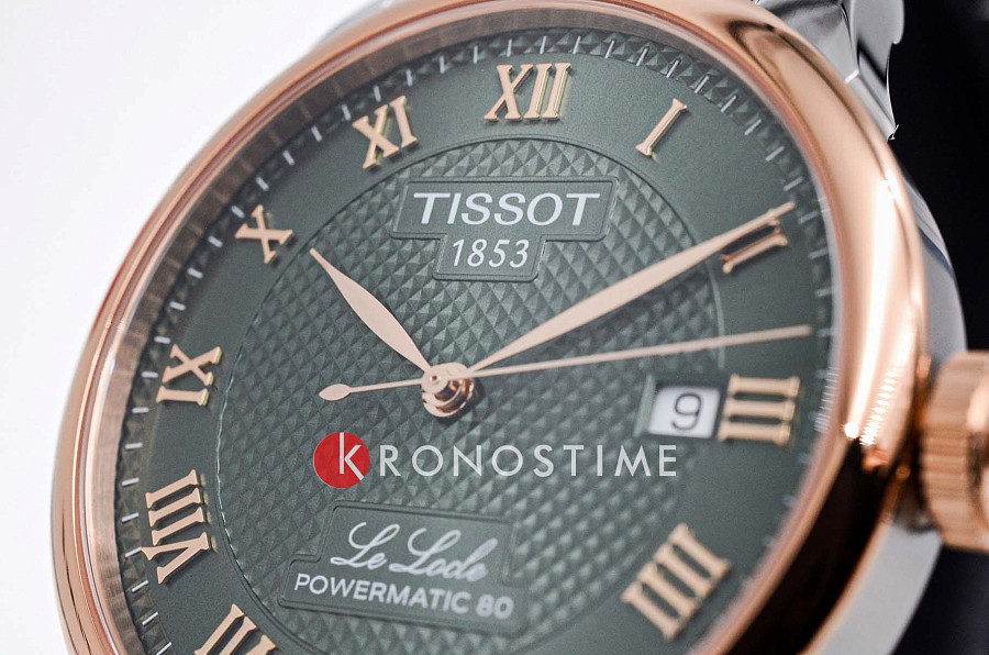 Часы Tissot Le Locle Powermatic 80 T006.407.22.093.01 — мужские, нержавеющая сталь с pvd-покрытием