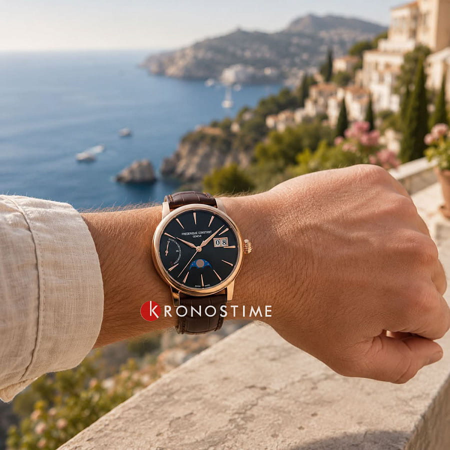 Часы Frederique Constant Manufacture FC-735G3H9 — механические, сталь металл золото