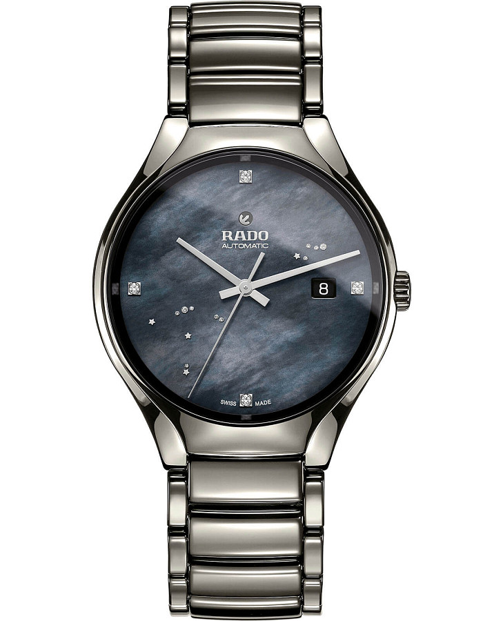 Часы Rado True Automatic Diamonds R27057842 — мужские, серый
