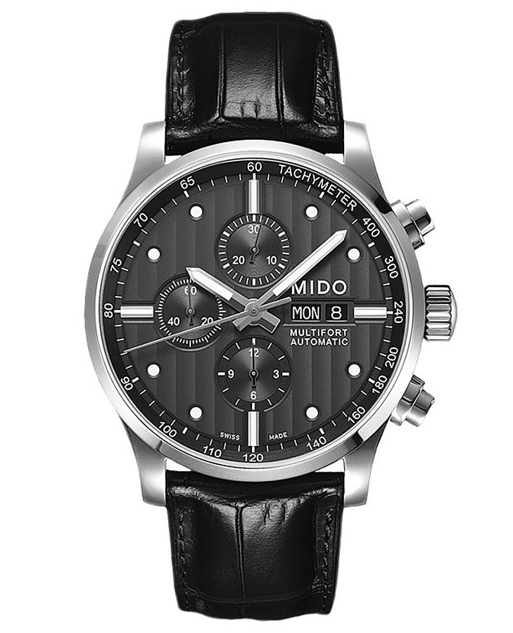Часы Mido Multifort Chronograph M005.614.16.061.00 — мужские, черный