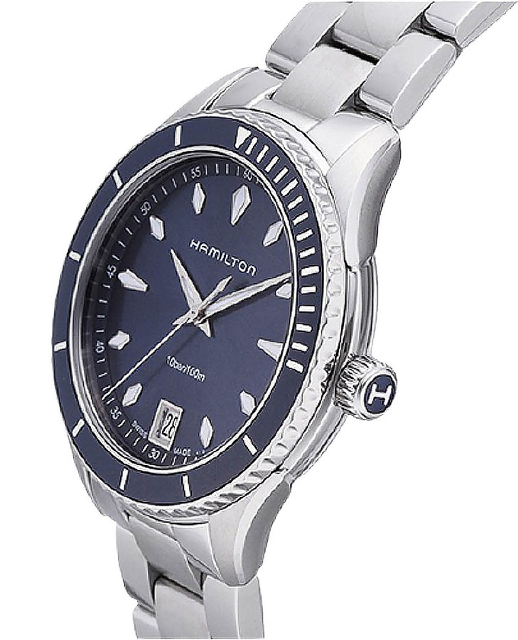 Часы Hamilton Jazzmaster Seaview Quartz H37451141 — сталь металл, Швейцария